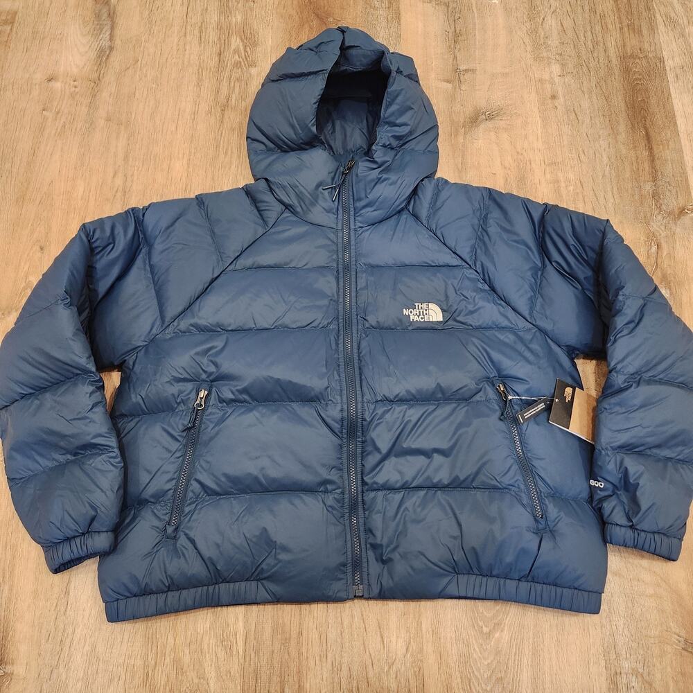 North Face Hydrenalite 600 Down Hoodie Womens XXL Jacket Midnight Petrol Blue
